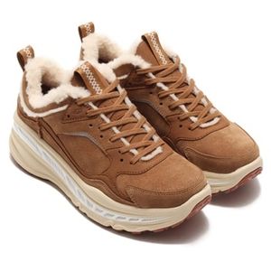 UGG New Cabos Leather Spill Seam Platform Sneakers